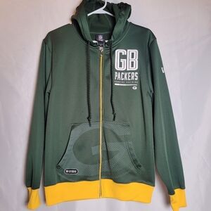 Greenbay Packers Men's New Era Combine Authentic Full Zip Hoodie Size Medium